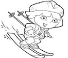 דורה עושה סקי